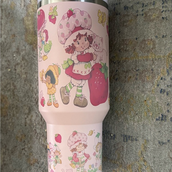 Other - Strawberry Shortcake Pink Kids Tumbler - Cute Strawberry Design